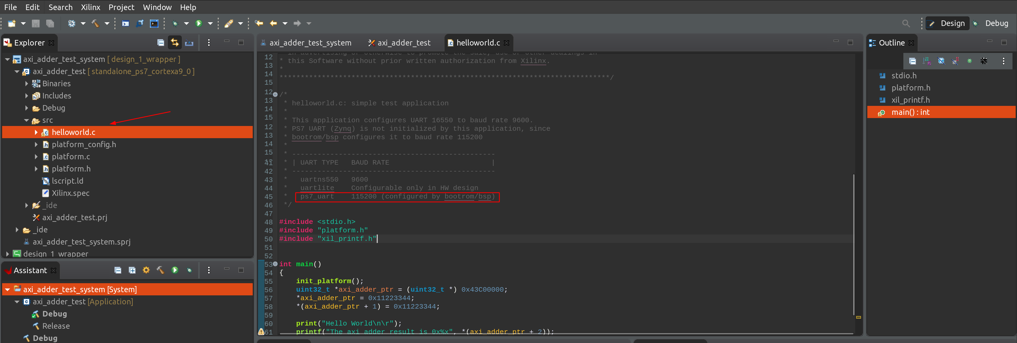 helloworld file