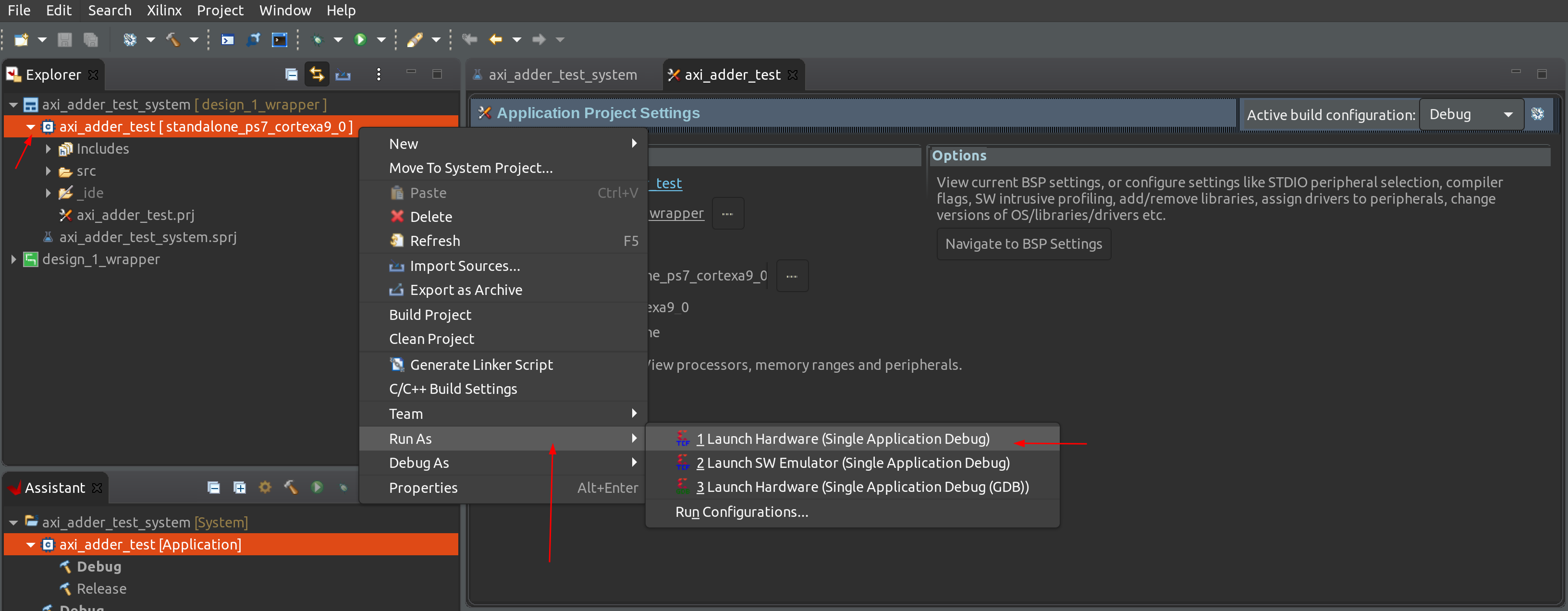 Run application