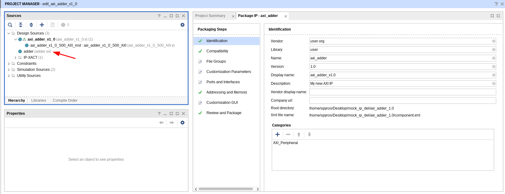 Adder file hierarchy